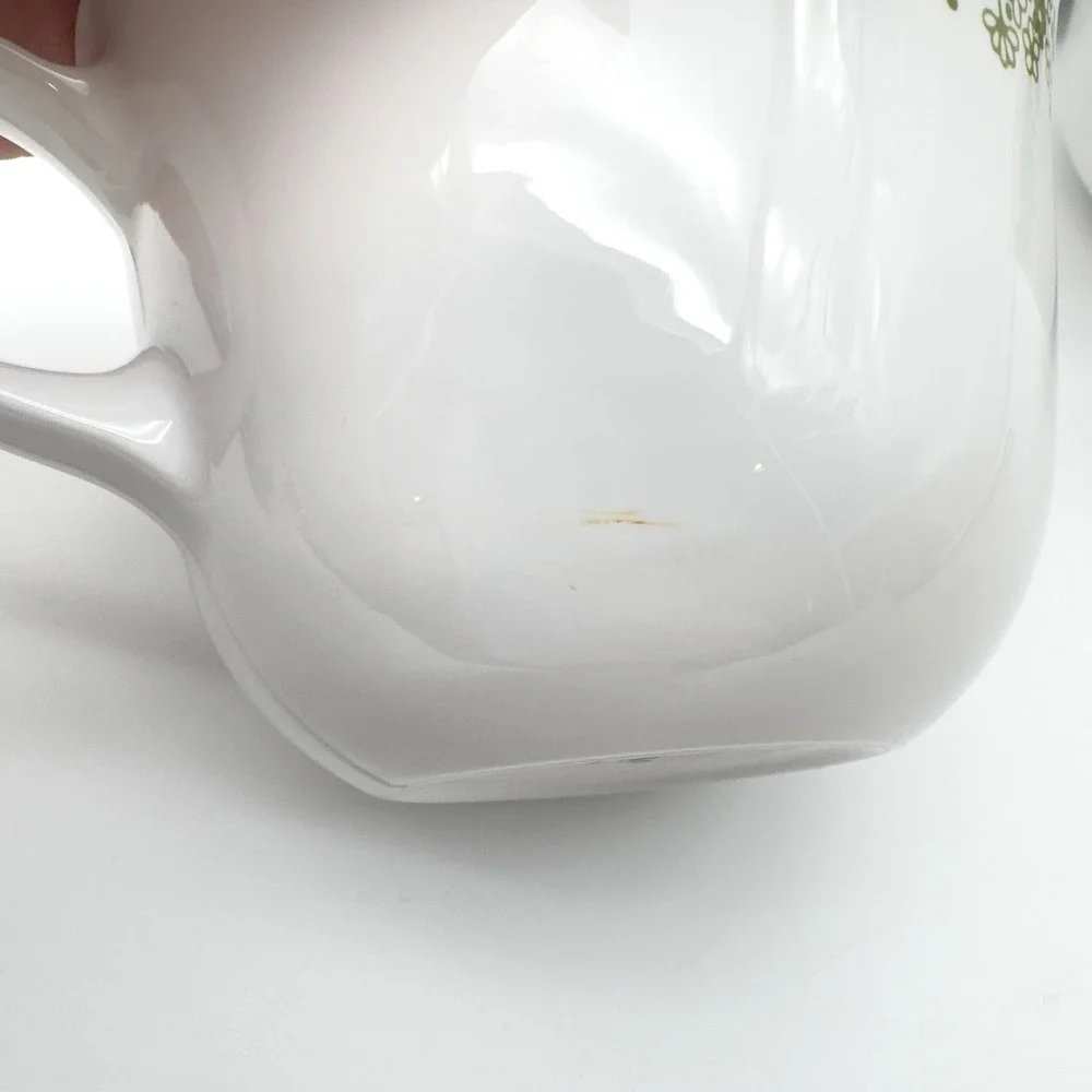 Vintage Corelle Coffee Tea Cups Spring Blossom Crazy Daisy Lot of 4 Corning 8oz